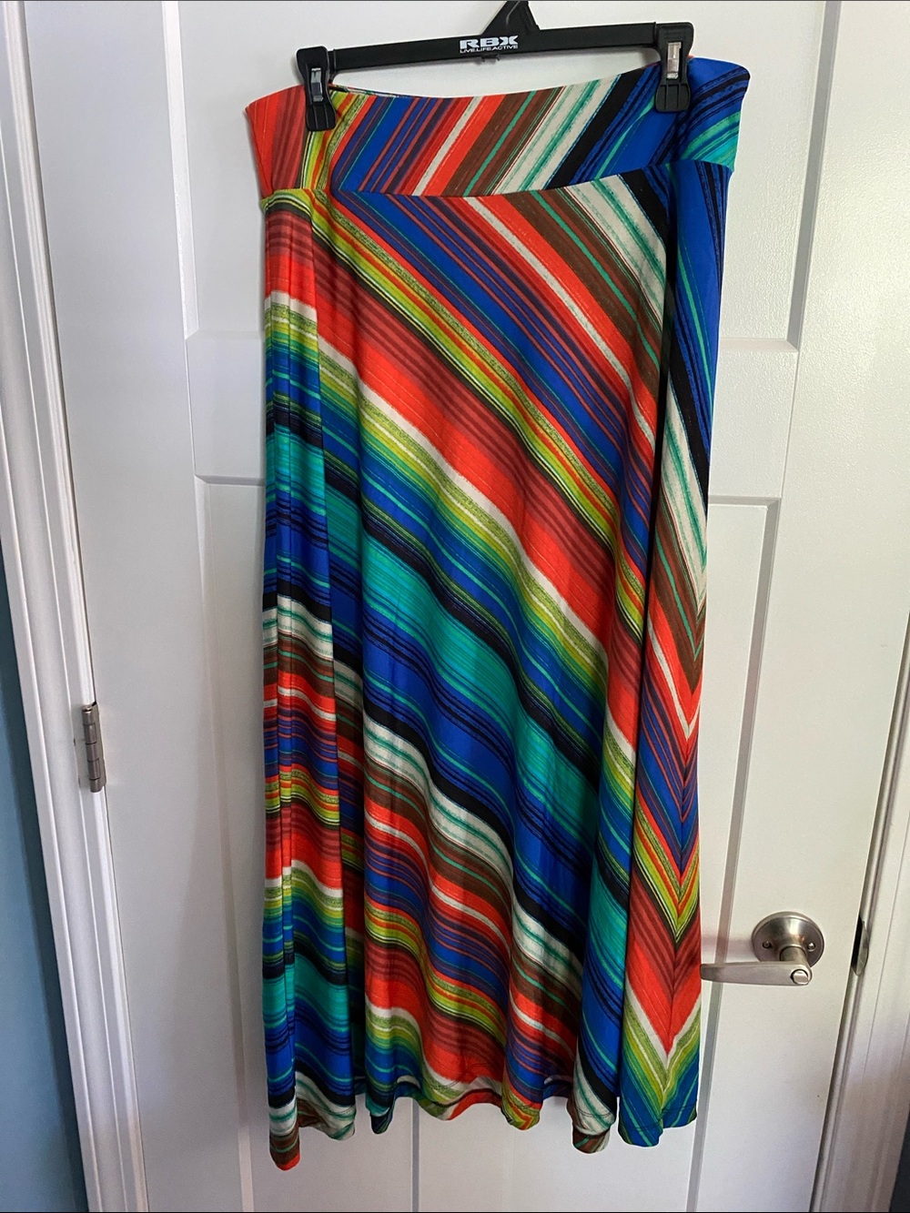 JohnPaulRichard Multicolor Diagonal Stripe Maxi Skirt